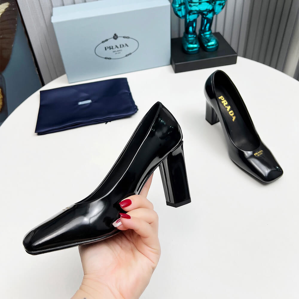 Pra*a Patent Leather Pumps 85mm
