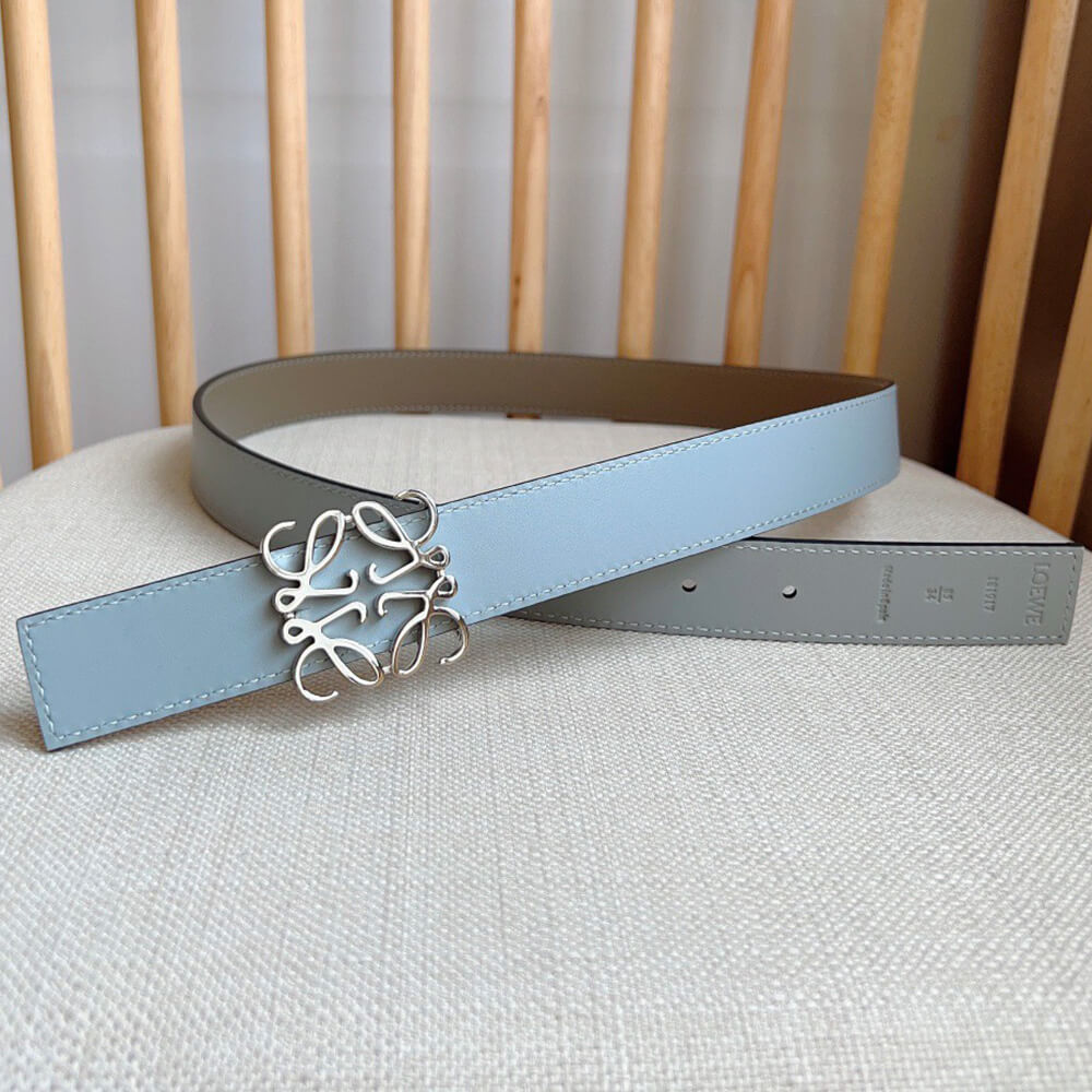 L0ew* Reversible Anagram belt in smooth calfskin 28mm
