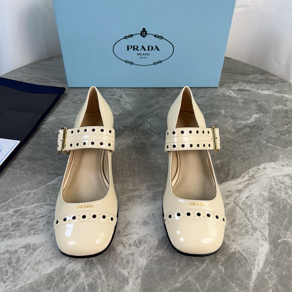Pra*a Patent leather Mary Jane pumps