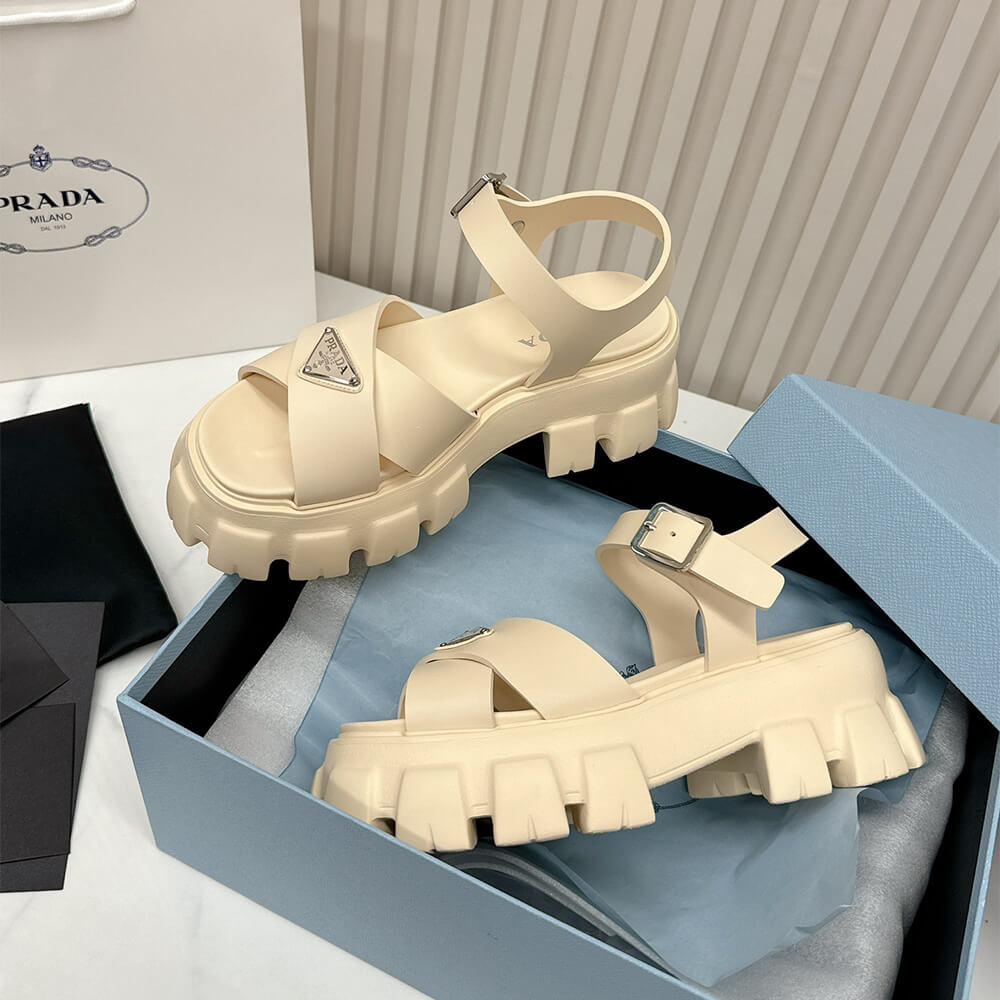 Pra*a Monolith rubber sandals