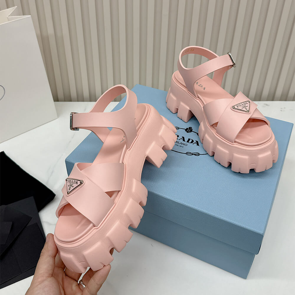 Pra*a Monolith rubber sandals
