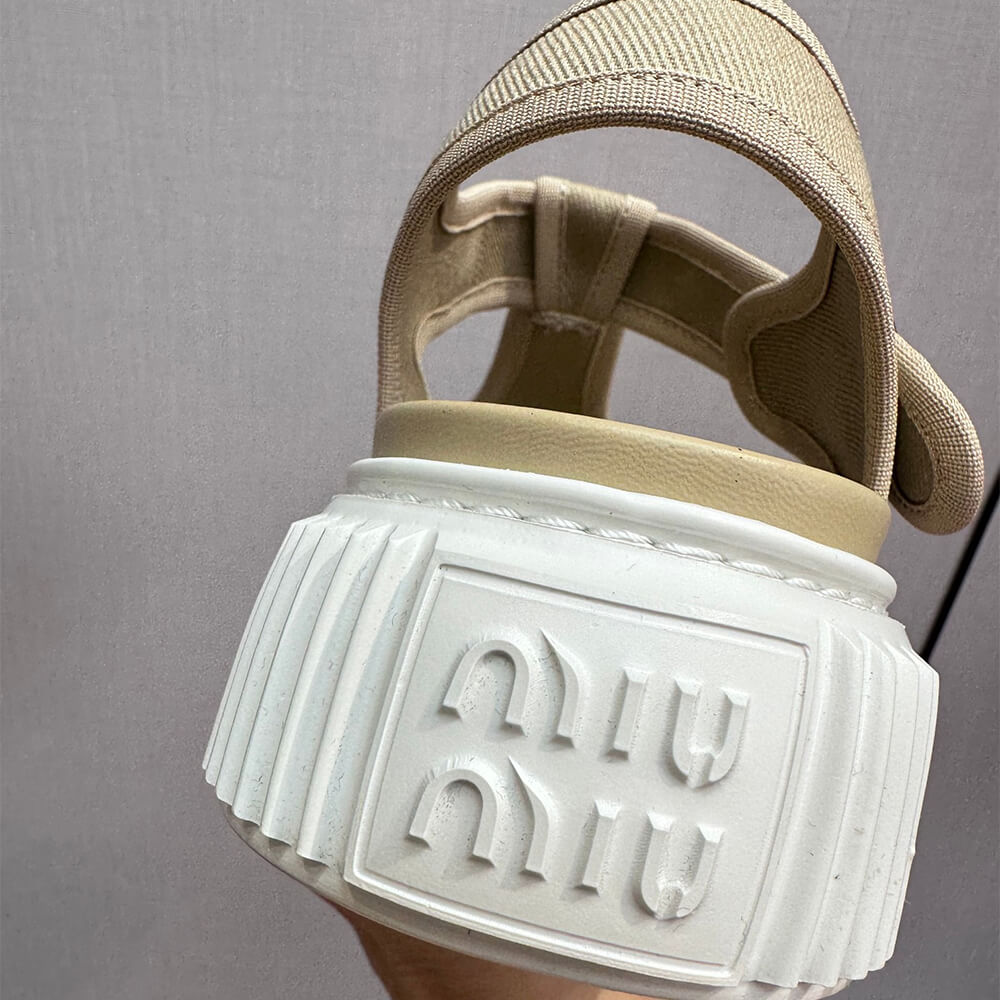 m1um1u De*1m flatform sandals