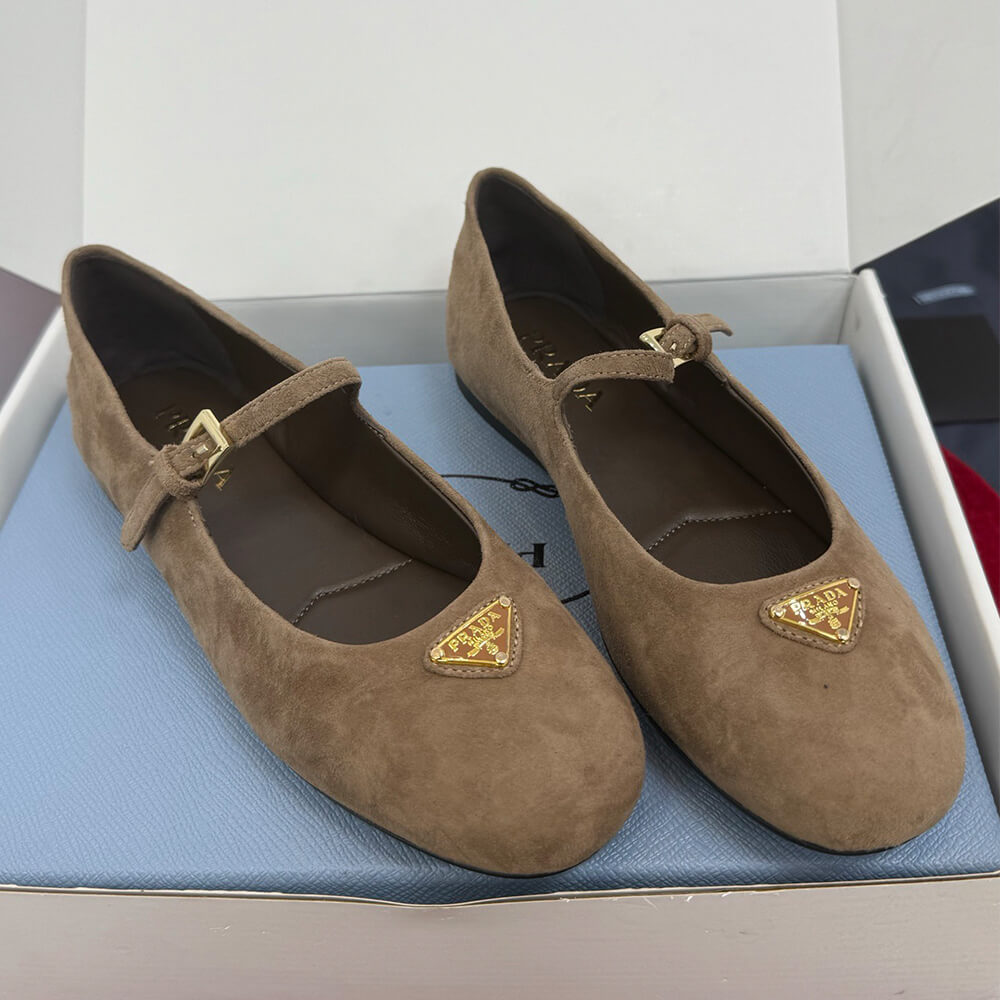 Pra*a Suede ballerinas