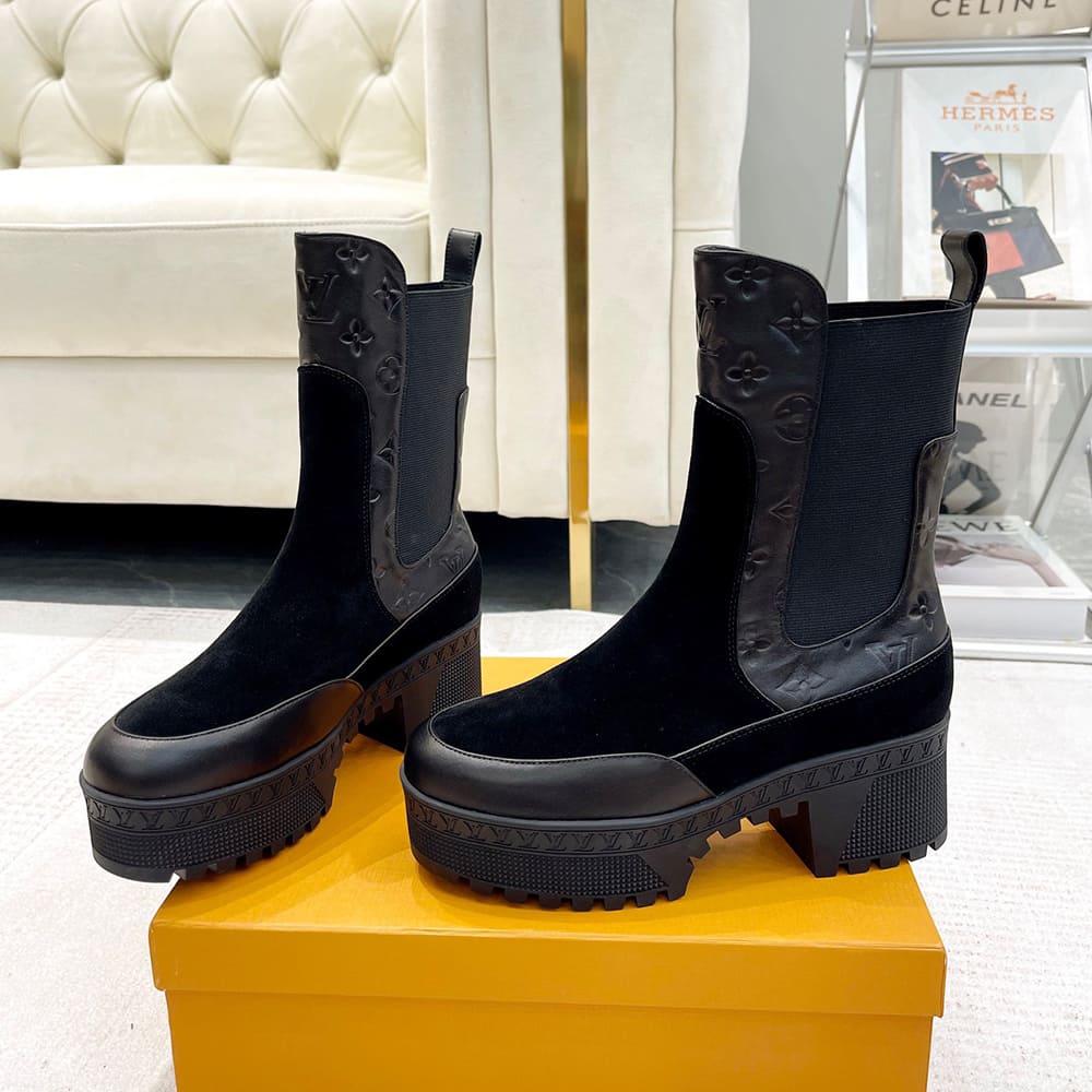 LV Laureate Platform Chelsea Boot