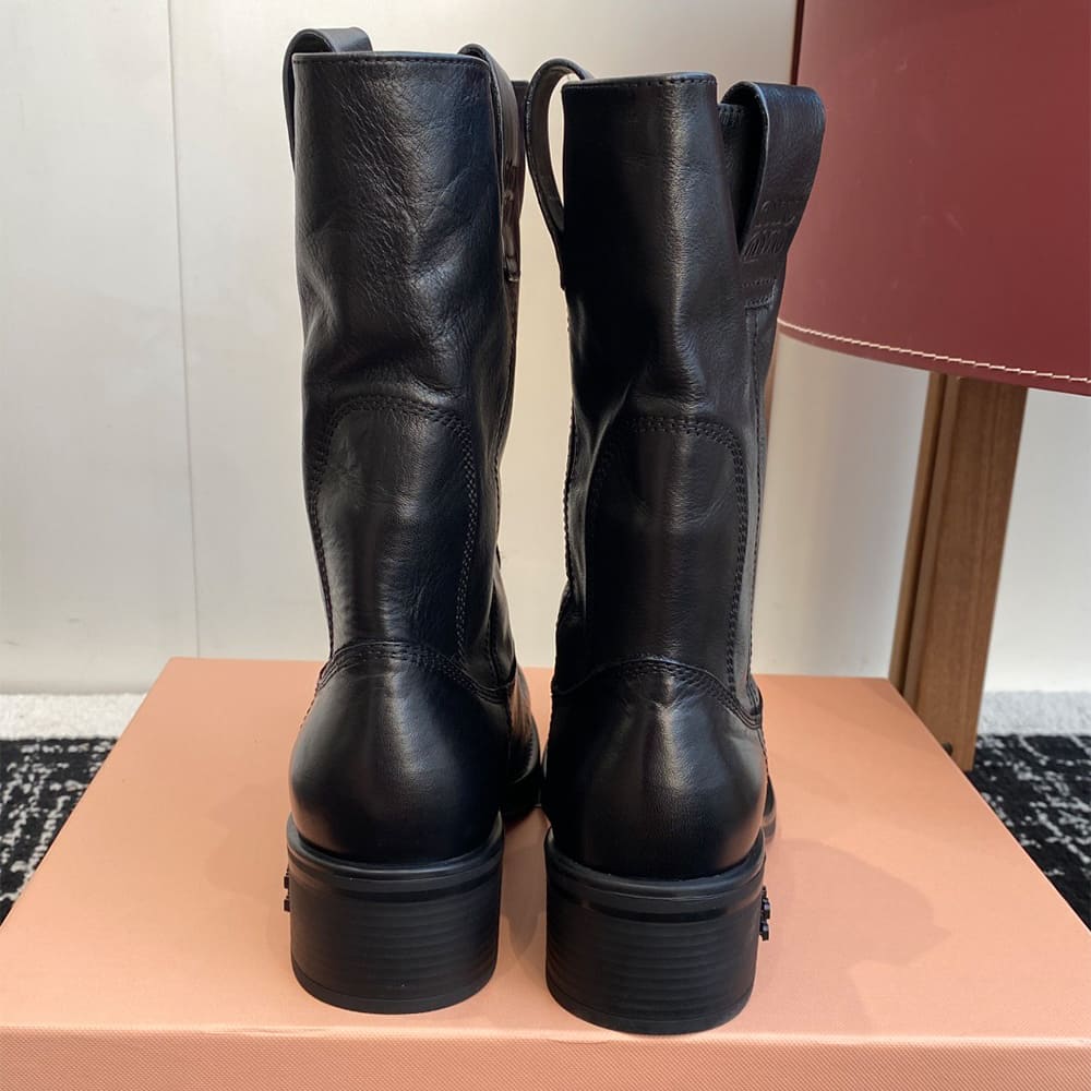 M1um1u Leather boots