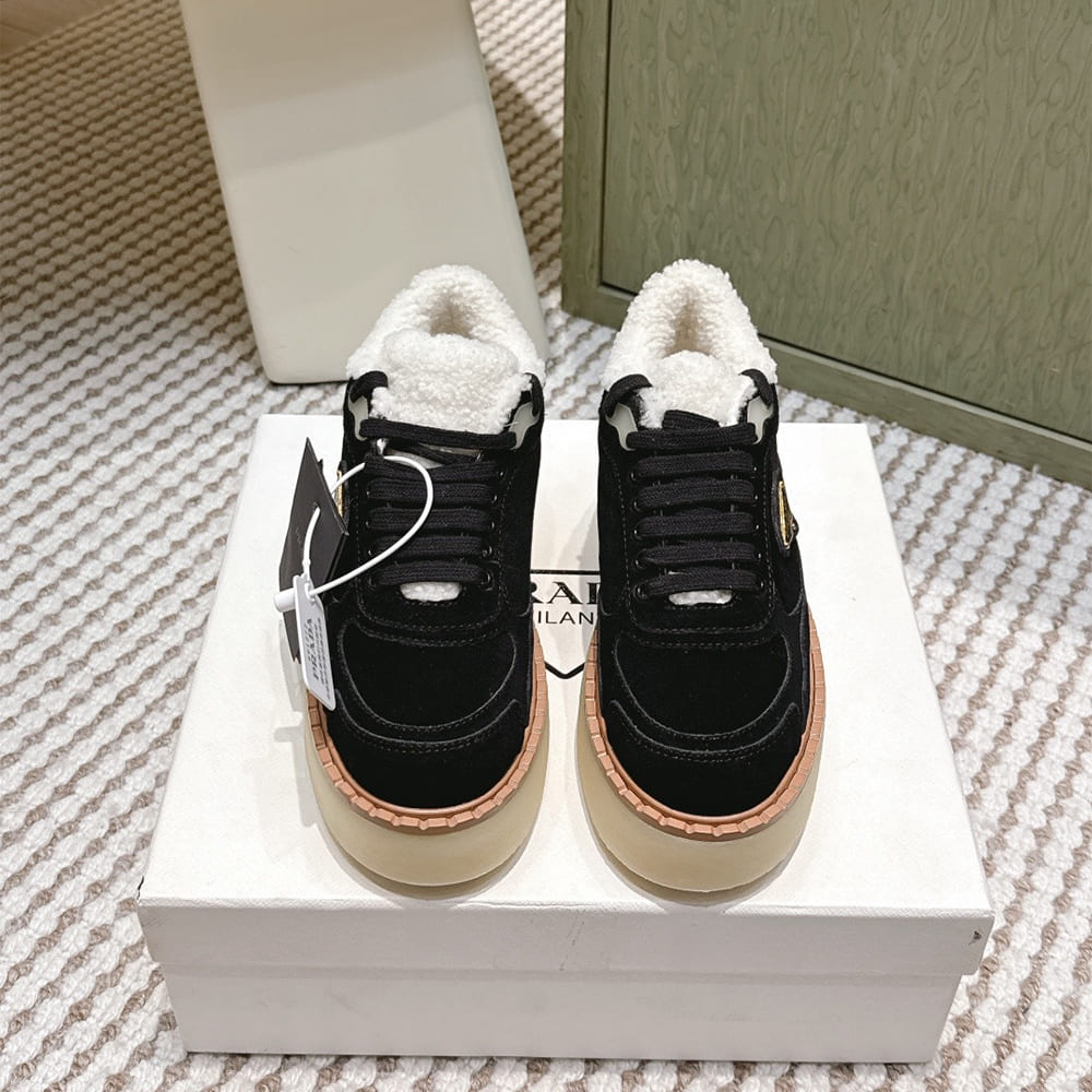 Pra*a Suede mid-top sneakers