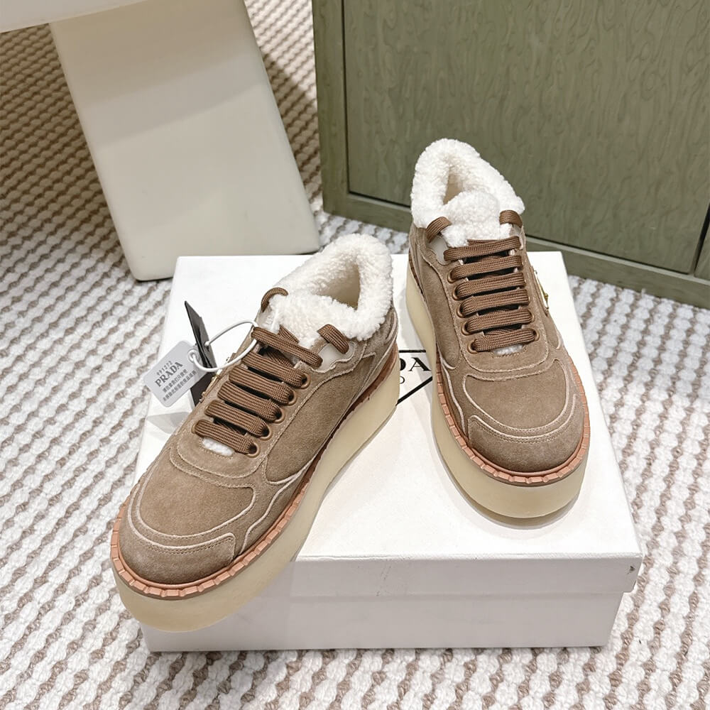 Pra*a Suede mid-top sneakers