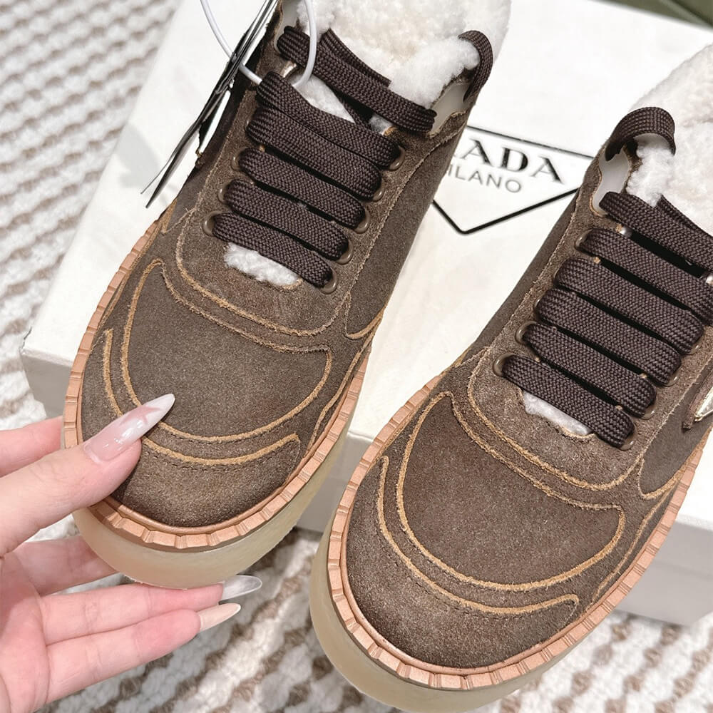Pra*a Suede mid-top sneakers