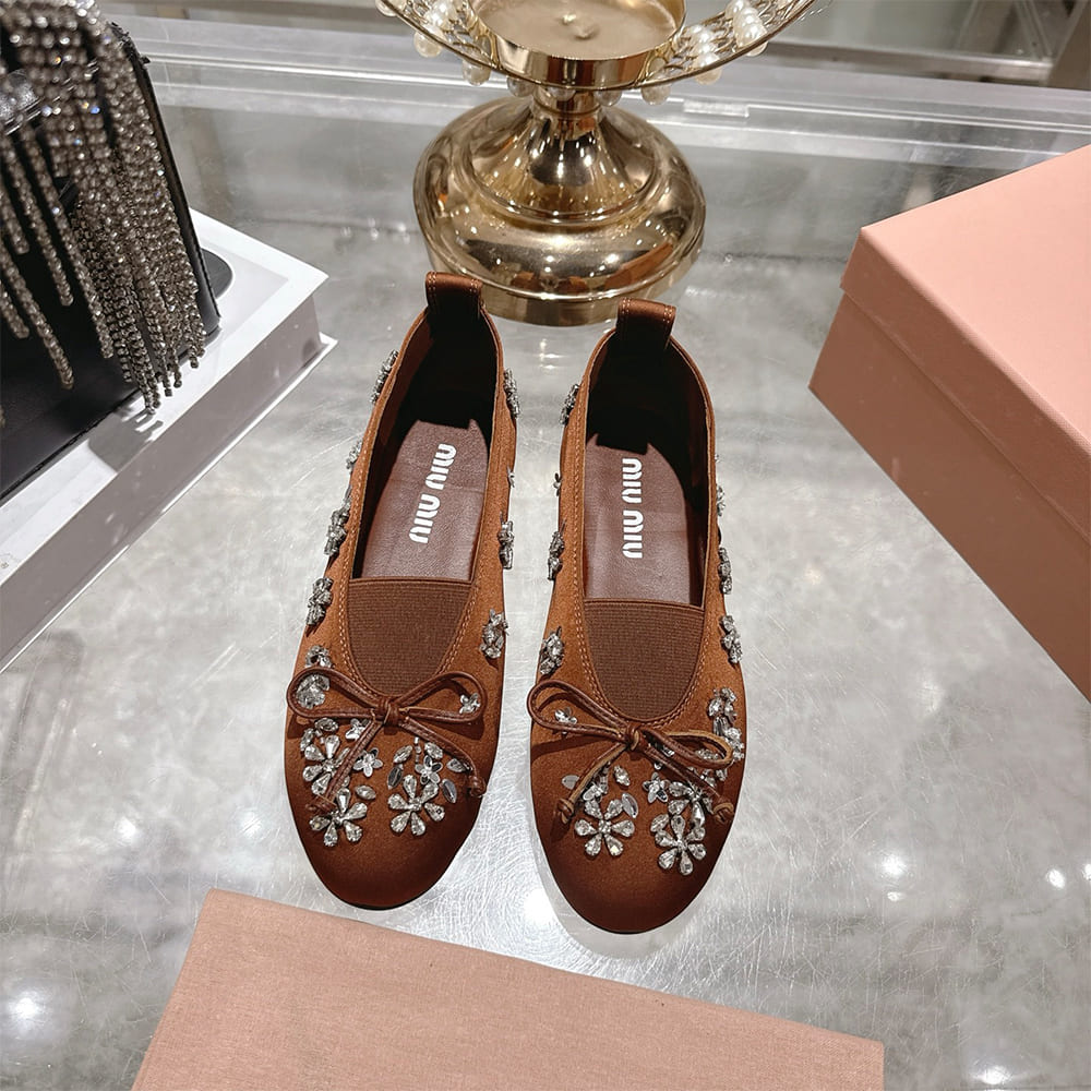 M1um1u Satin ballerinas(EU SIZE 35-41)