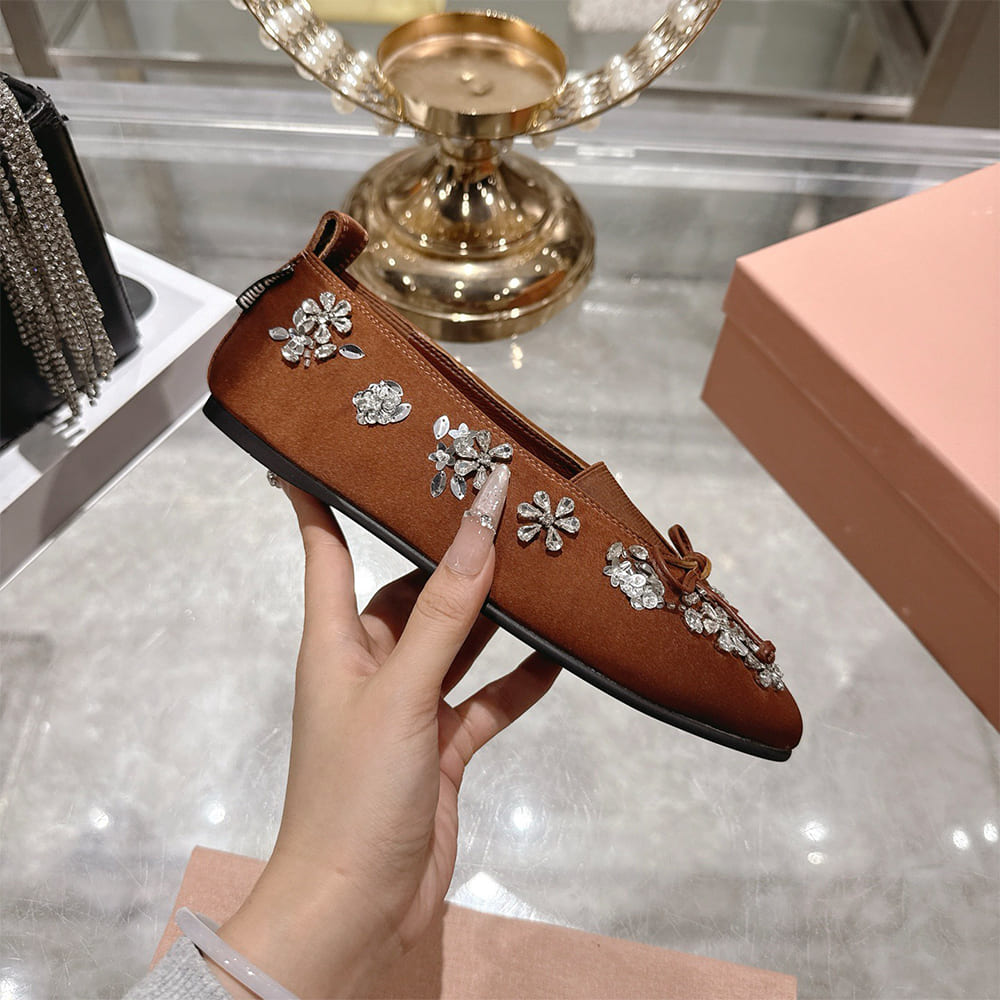 M1um1u Satin ballerinas(EU SIZE 35-41)