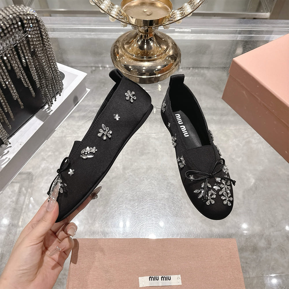 M1um1u Satin ballerinas(EU SIZE 35-41)