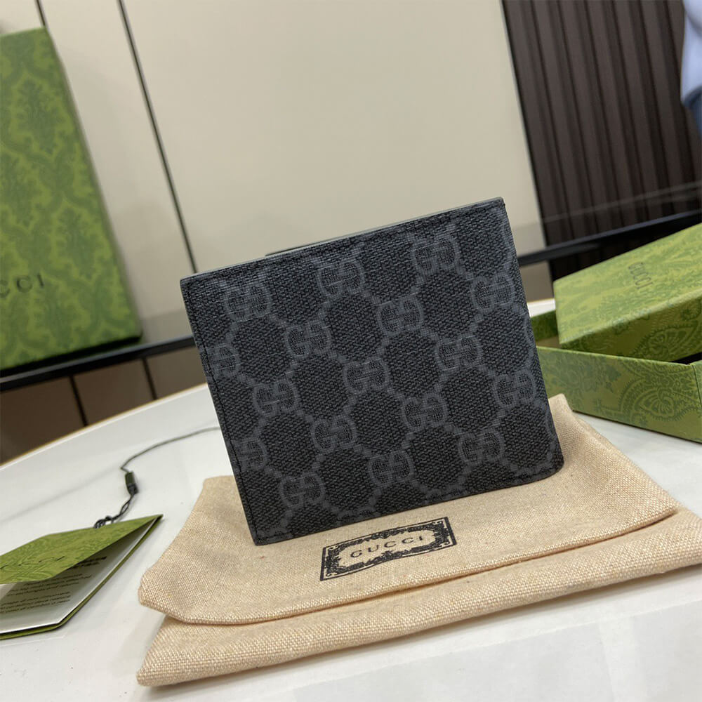 Grey interior GG bi-fold wallet(HIGH-END GRADE)