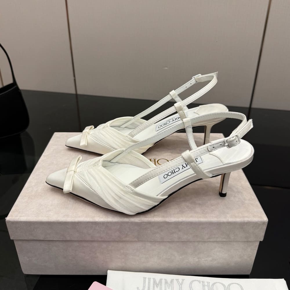 J1m*y Ch00 Ruched Tulle Pumps (EU SIZE 35-42)