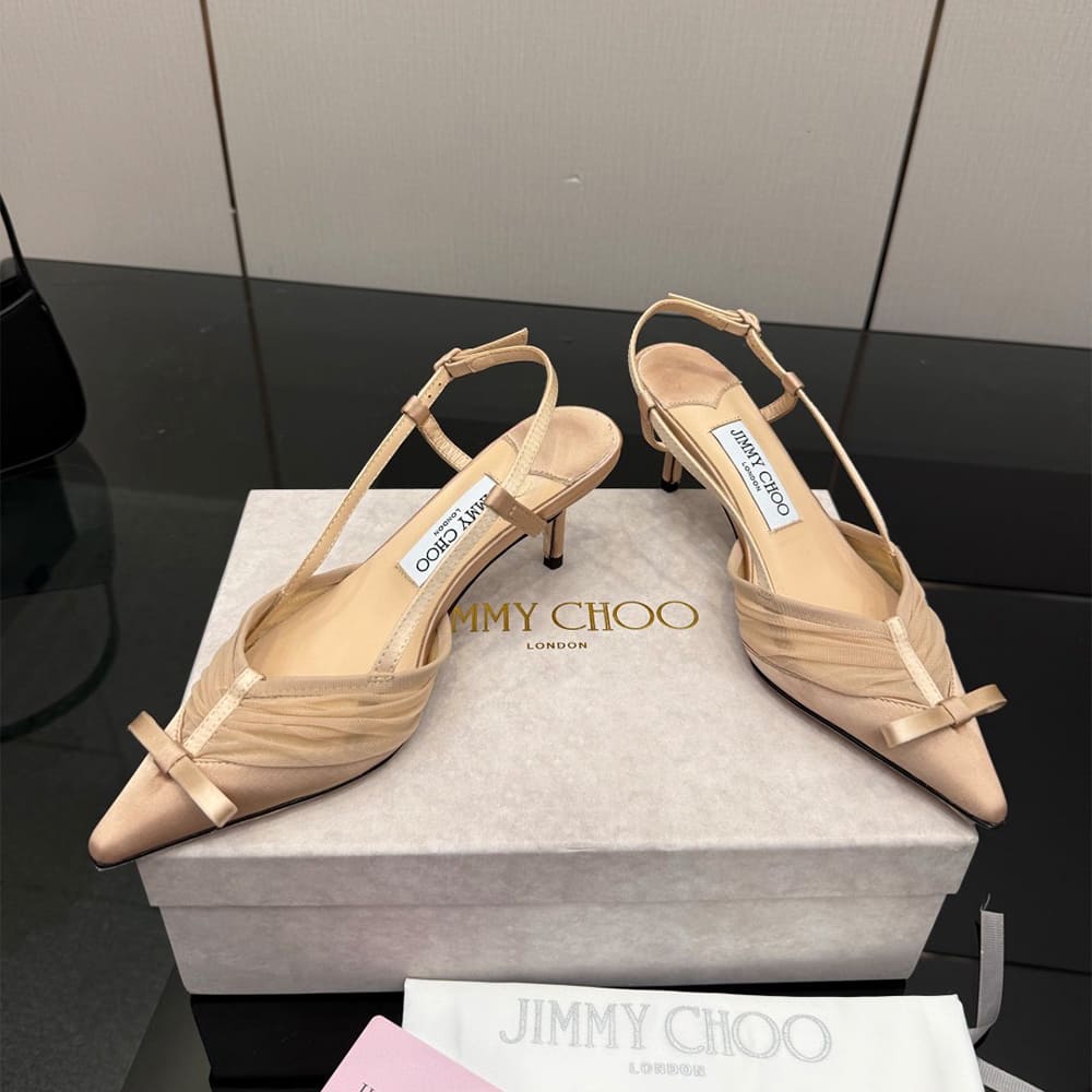 J1m*y Ch00 Ruched Tulle Pumps (EU SIZE 35-42)