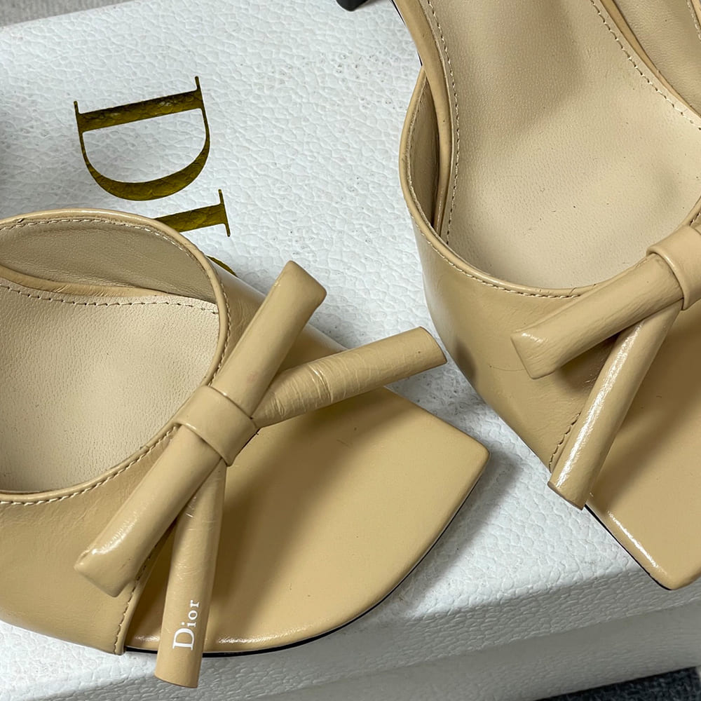 D10r Bow Heeled Slingback Sandal (EU SIZE 35-42)