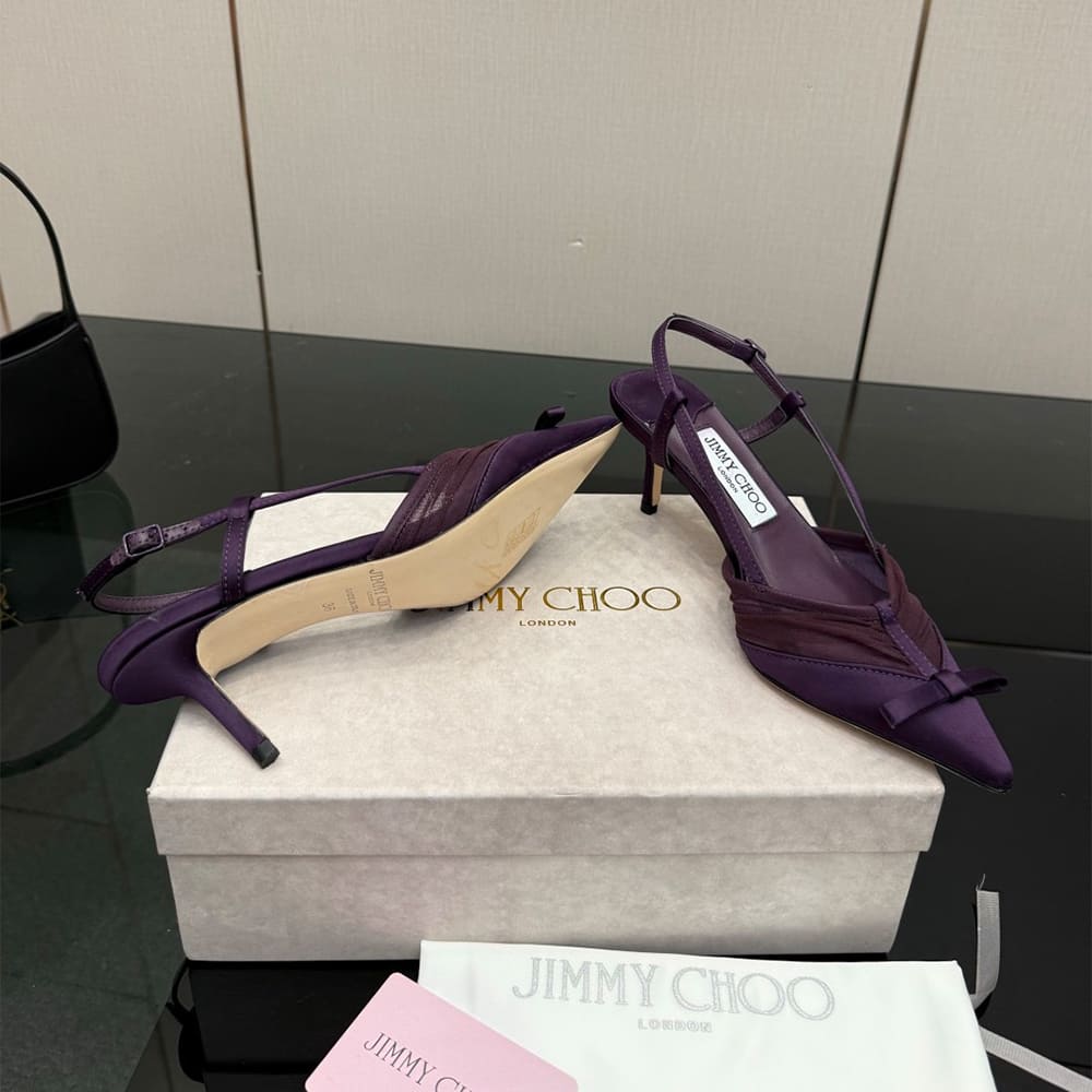 J1m*y Ch00 Ruched Tulle Pumps (EU SIZE 35-42)