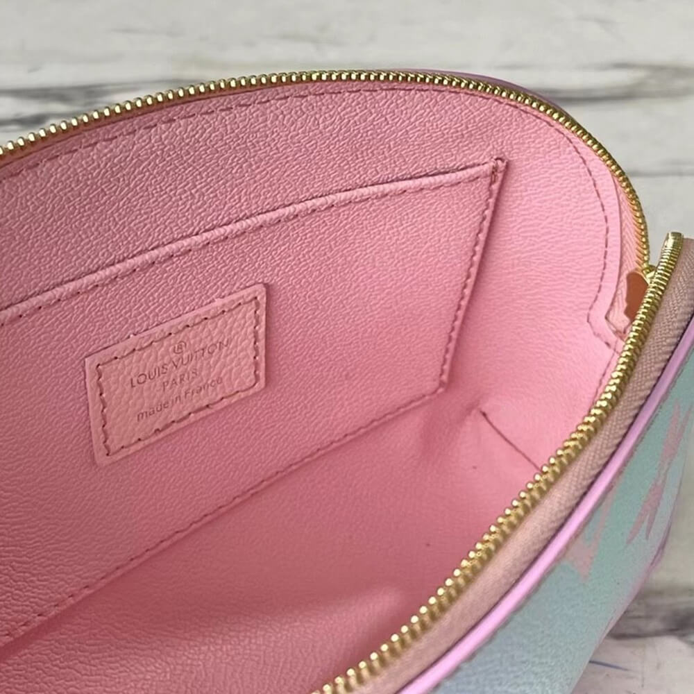 L0vis Vvtt0n Pastel Sunrise Cosmetic Pouch Pink