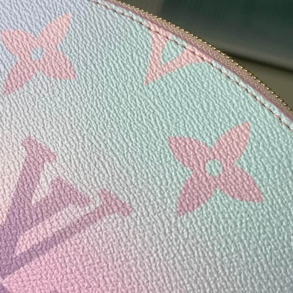 L0vis Vvtt0n Pastel Sunrise Cosmetic Pouch Pink