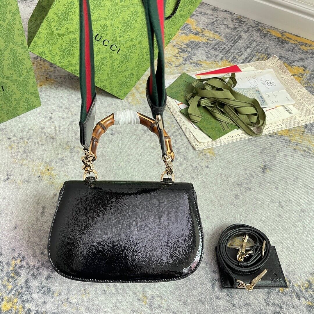 Gvc*1 BAMBOO 1947 JUMBO GG SMALL TOP HANDLE BAG