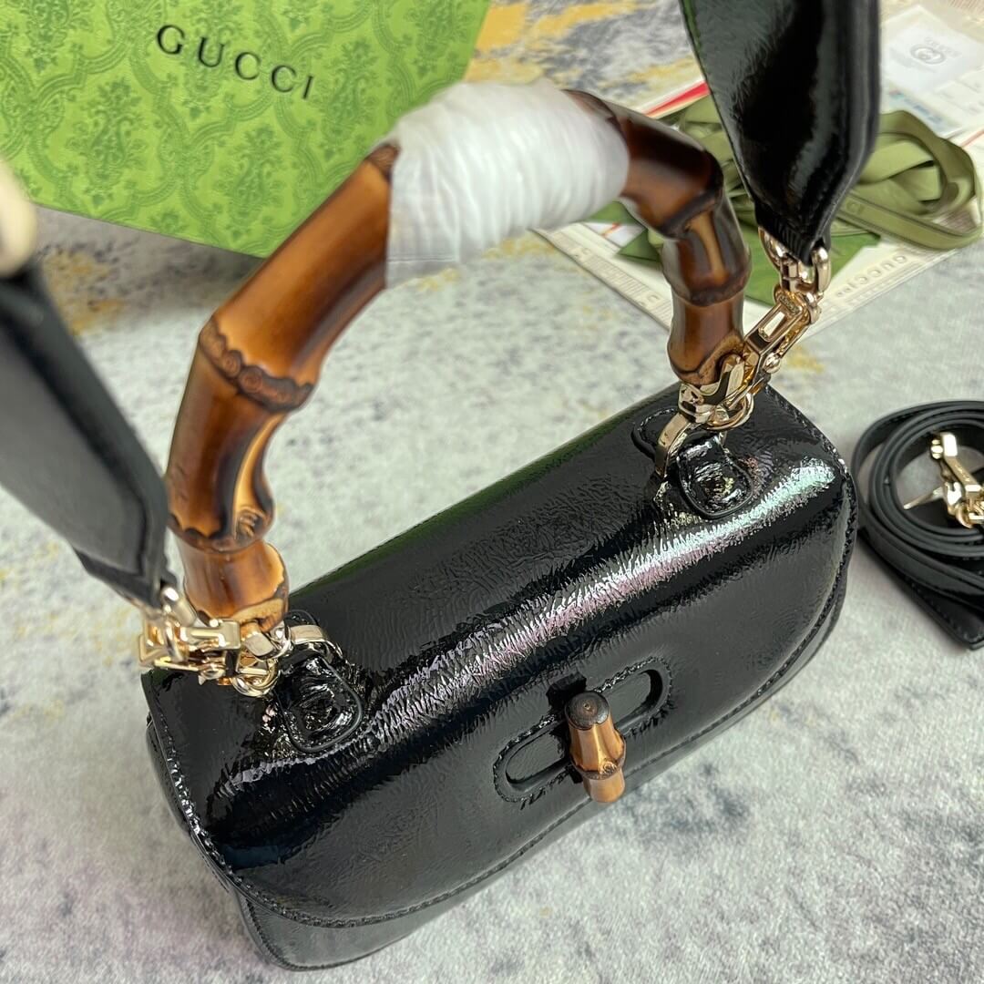 Gvc*1 BAMBOO 1947 JUMBO GG SMALL TOP HANDLE BAG
