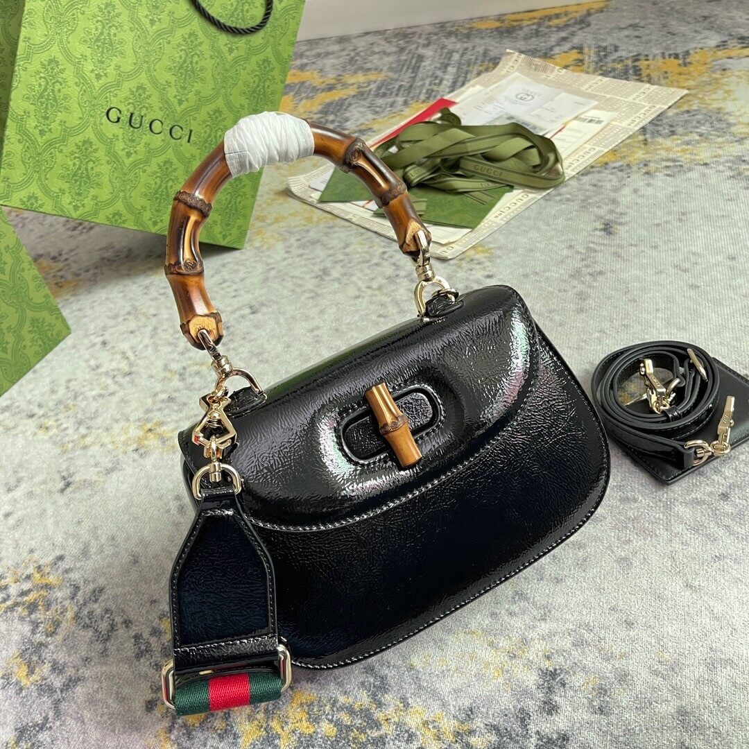 Gvc*1 BAMBOO 1947 JUMBO GG SMALL TOP HANDLE BAG