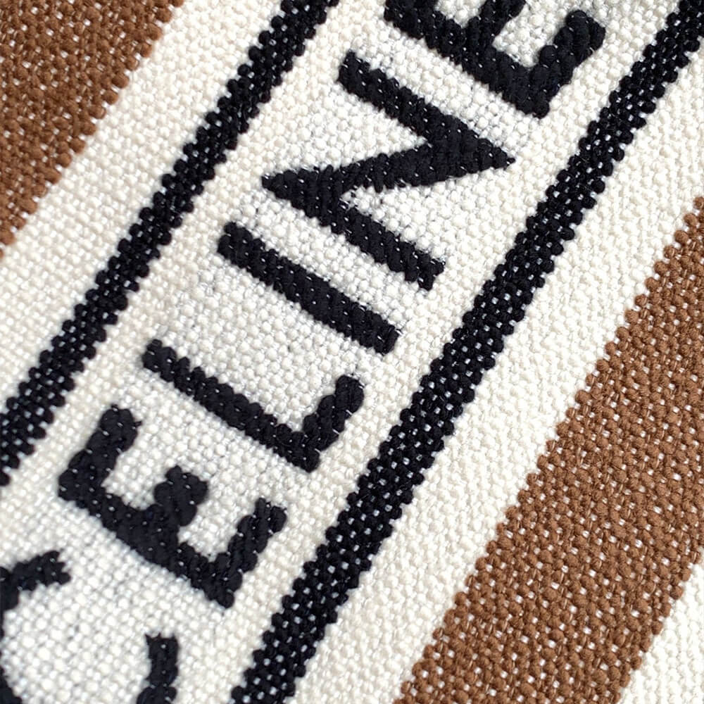 Ce1i*e BUCKET 16 BAG IN STRIPED TEXTILE WITH Ce1i*e JACQUARD(high-end grade)