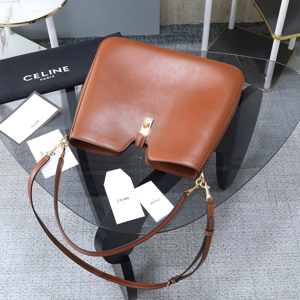 Ce1i*e MEDIUM CAMILLE 16 SOFT BAG IN SMOOTH CALFSKIN(HIGH-END GRADE)