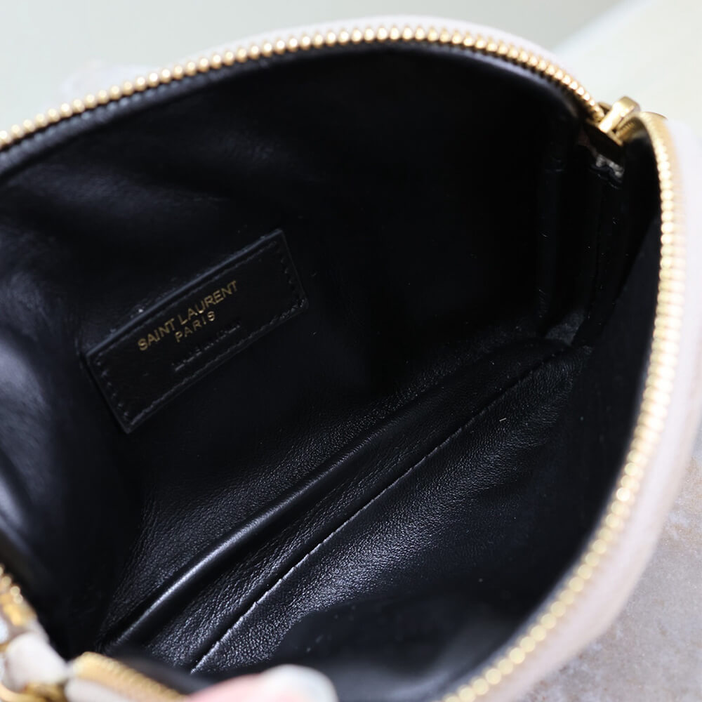 Y51 GABY zipped pouch in suede