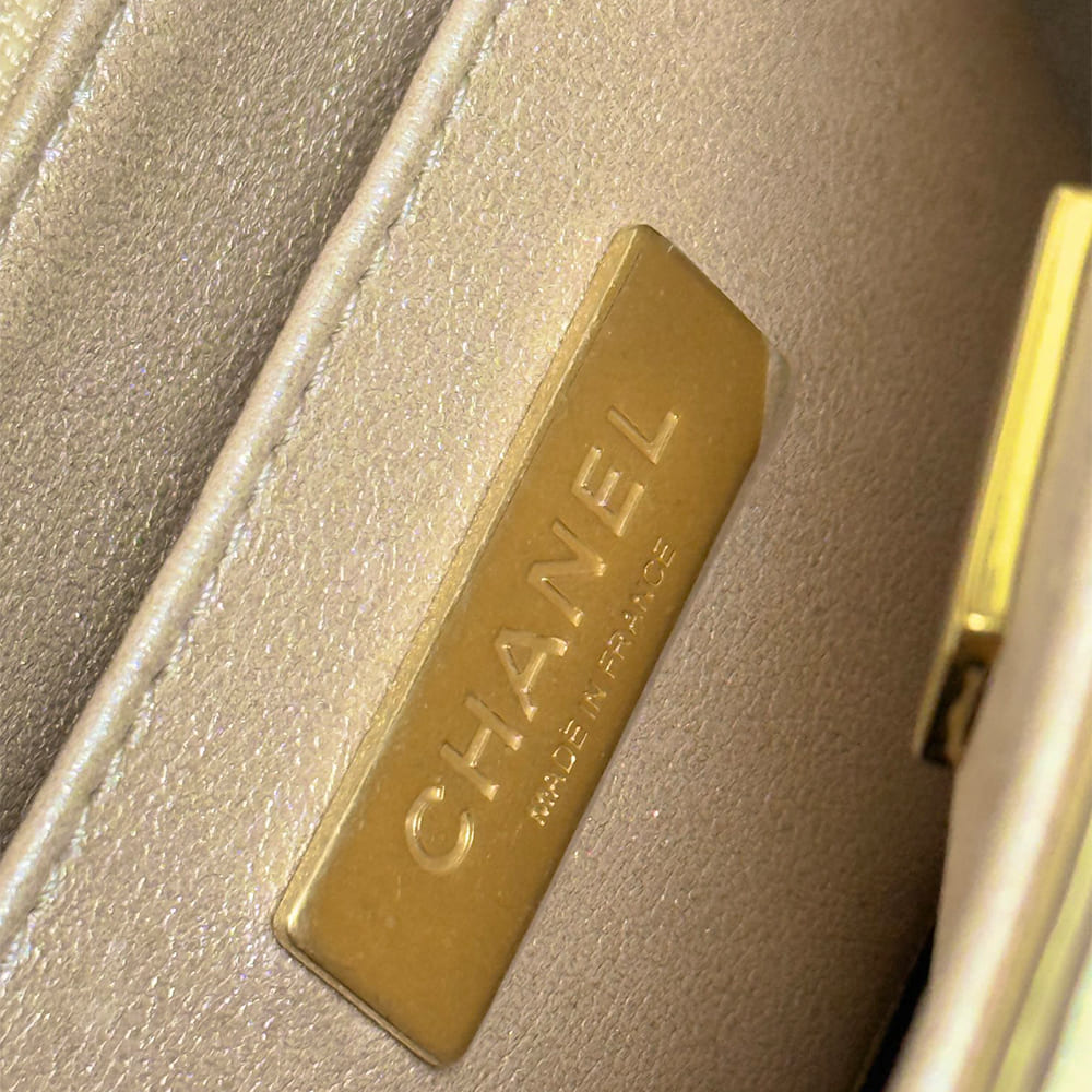 Ch**el Mini Flap Bag with Top Handle(high-end grade)