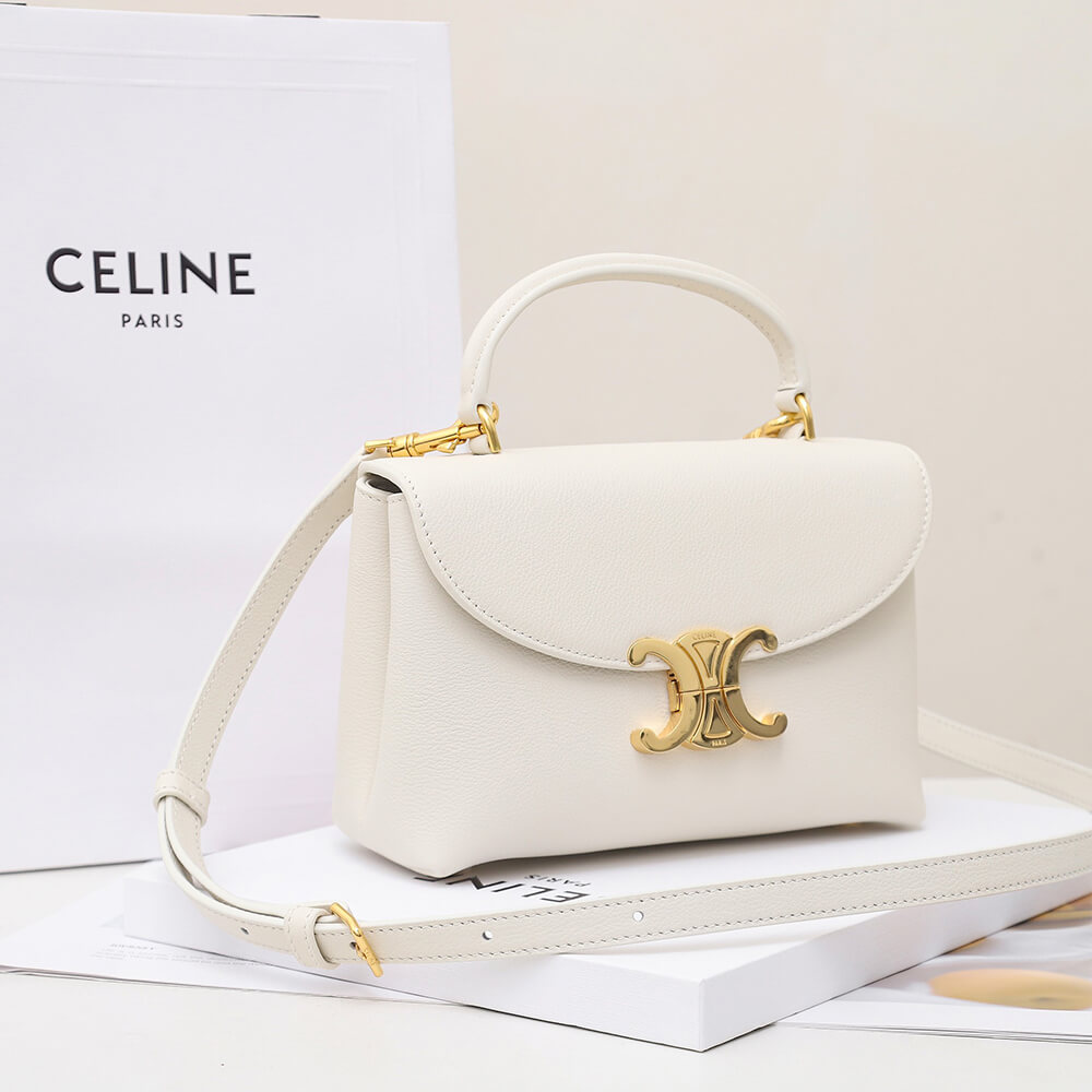 Ce1i*e TEEN NINO BAG IN TRIOMPHE CANVAS(HIGH-END GRADE)