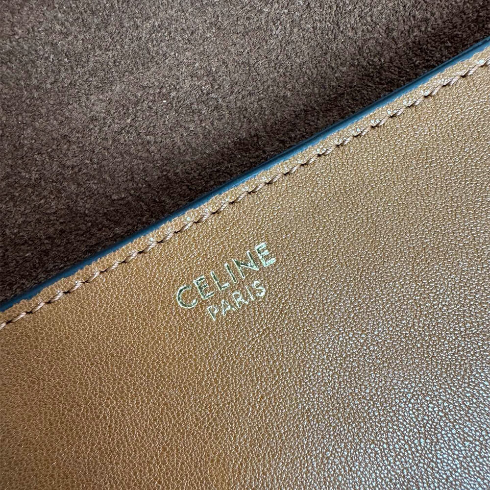 Ce1i*e SOFT TRIOMPHE BESACE IN S*pPLE SHINY LAMBSKIN(HIGH-END GRADE)