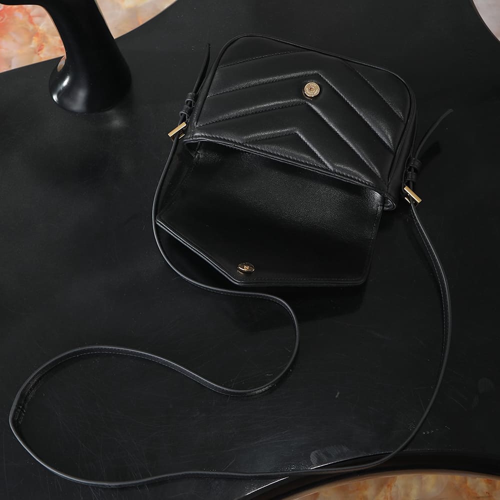 Y51 LOULOU toy crossbody in MATELASSE lambskin